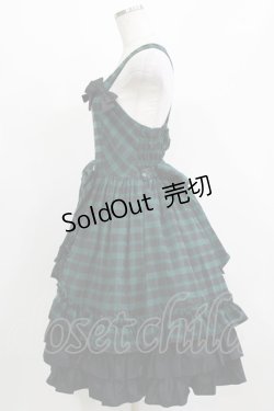 画像2: ALICE and the PIRATES / タータンチェックバッスルジャンパースカート Free グリーン H-26-03-08-017-PA-OP-NS-ZH