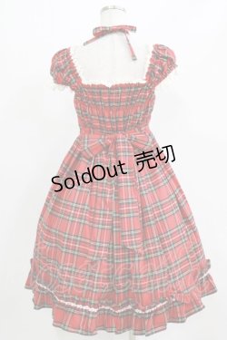 画像3: BABY,THE STARS SHINE BRIGHT / タータンチェックリボンミニ袖ジャンパースカート Free エンジ H-26-03-08-018-BA-OP-NS-ZH