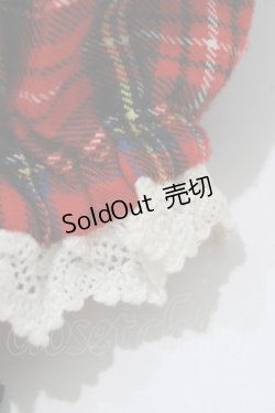 画像5: BABY,THE STARS SHINE BRIGHT / タータンチェックリボンミニ袖ジャンパースカート Free エンジ H-26-03-08-018-BA-OP-NS-ZH