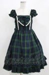 画像1: BABY,THE STARS SHINE BRIGHT / タータンチェックミニ袖ジャンパースカート Free グリーン H-26-03-08-019-BA-OP-NS-ZH (1)
