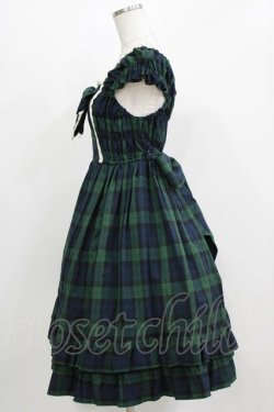 画像2: BABY,THE STARS SHINE BRIGHT / タータンチェックミニ袖ジャンパースカート Free グリーン H-26-03-08-019-BA-OP-NS-ZH