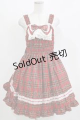 BABY,THE STARS SHINE BRIGHT / タータンチェックシャーリングプリンセスジャンパースカート Free エンジ H-26-03-08-020-BA-OP-NS-ZH
