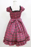 画像4: BABY,THE STARS SHINE BRIGHT / タータンチェックミニ袖ジャンパースカート Free ピンク H-26-03-08-024-BA-OP-NS-ZH (4)