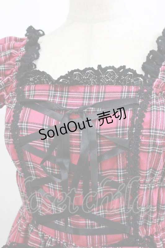 画像5: BABY,THE STARS SHINE BRIGHT / タータンチェックミニ袖ジャンパースカート Free ピンク H-26-03-08-024-BA-OP-NS-ZH (5)