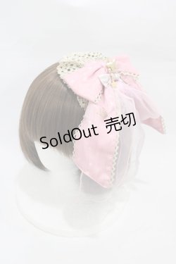 画像1: BABY,THE STARS SHINE BRIGHT / Le ciel etoile 〜夜空のおくりもの〜柄 斜めリボンカチューシャ  ピンク H-26-03-09-001-BA-AC-NS-ZH