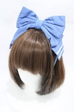 画像1: metamorphose / セーラーリボンカチューシャ  ブルー H-26-03-09-004-ME-AC-NS-ZH (1)