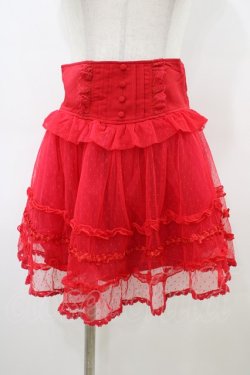 画像1: LIZ LISA / ローズチュールスカパン Free レッド H-26-03-09-039-LO-SK-NS-ZH