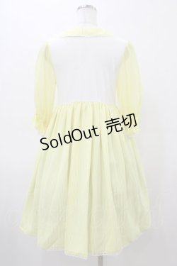 画像2: Angelic Pretty / Fruityストライプカットワンピース Free イエロー H-26-03-09-048-AP-OP-NS-ZH