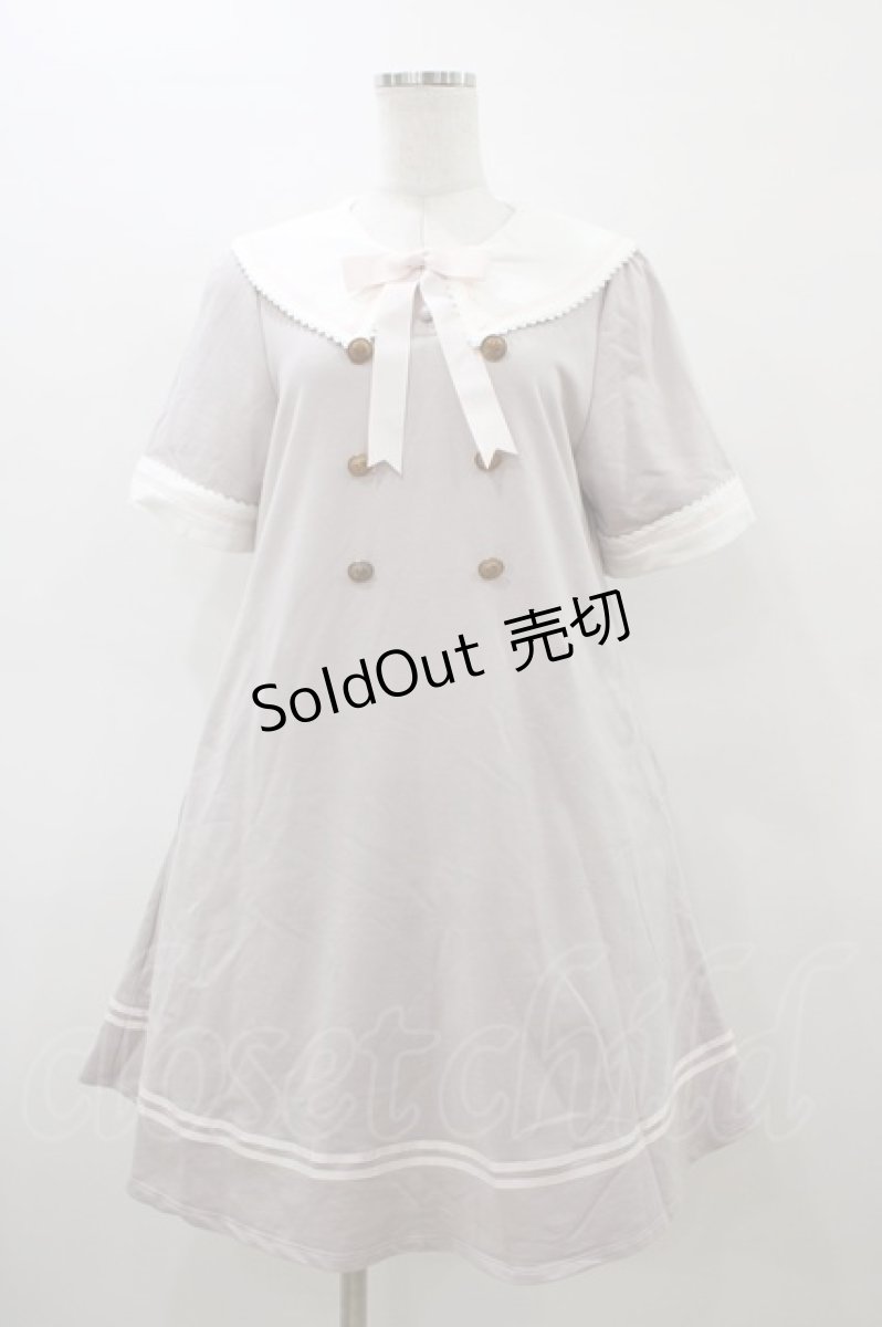 画像1: Amavel / くまみみセーラーAラインワンピース Free ラベンダー H-26-03-09-051-CA-OP-NS-ZH (1)