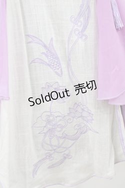 画像3: Quaint Less（海外ロリータブランド） / 中華風ワンピース XL オフ/ラベンダー H-26-03-09-053-0-OP-NS-ZH