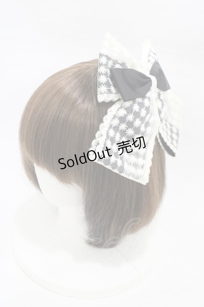 画像1: m petit by misako / TT*AMリボンクリップ  ブラック H-26-03-09-007-LO-AC-NS-ZH (1)