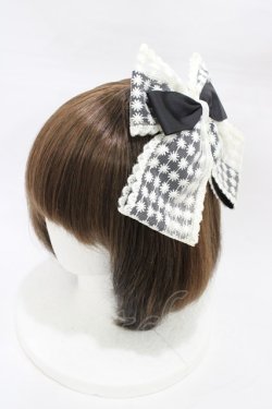 画像1: m petit by misako / TT*AMリボンクリップ  ブラック H-26-03-09-007-LO-AC-NS-ZH