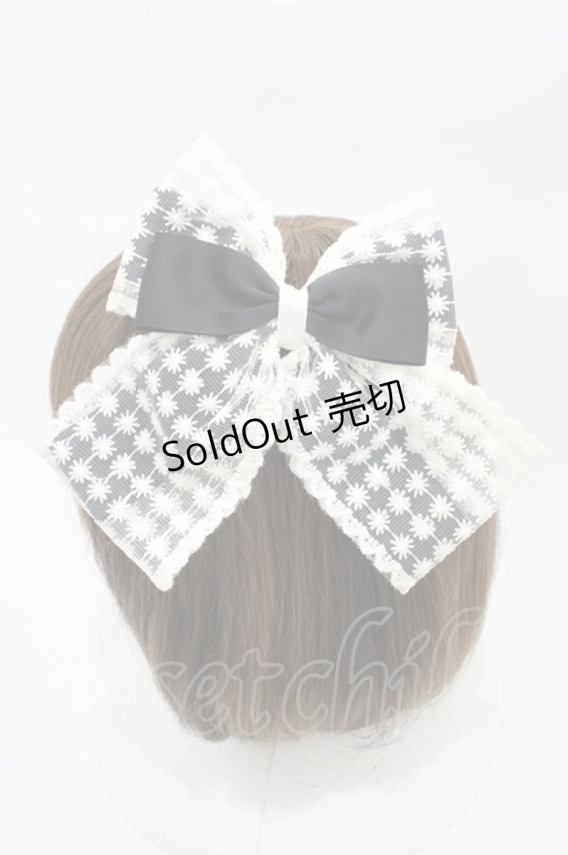 画像2: m petit by misako / TT*AMリボンクリップ  ブラック H-26-03-09-007-LO-AC-NS-ZH (2)