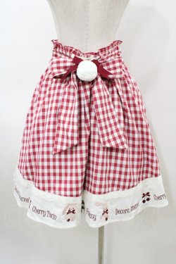 画像2: Amavel / Cherry Twin Rabbits スカート Free レッド H-26-03-09-060-CA-SK-NS-ZH