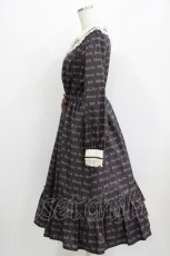 画像2: Melody BasKet / ロゴ＆リボンワンピース M ダークブラウン H-26-03-09-1003-LO-OP-KB-ZT023 (2)