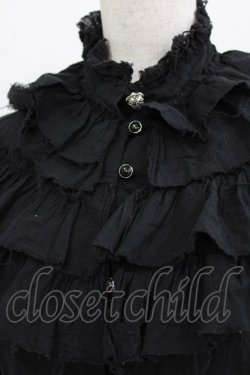 画像4: BPN / ダメージフリルブラウス  ブラック H-26-03-09-1029-GO-BL-KB-ZH