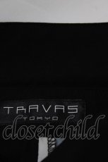 画像5: TRAVAS TOKYO / バイカラー昇華プリントシャツ  ブラック H-26-03-09-1030-PU-BL-KB-ZH (5)