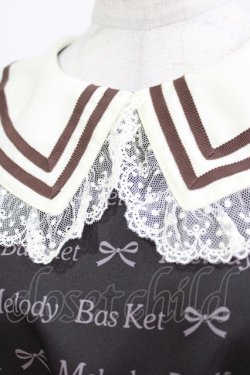 画像5: Melody BasKet / ロゴ＆リボンワンピース M ダークブラウン H-26-03-09-1003-LO-OP-KB-ZH