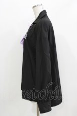 画像2: NieR Clothing / レースアップシャツ  黒 H-26-03-09-1033-PU-BL-AK-ZH (2)
