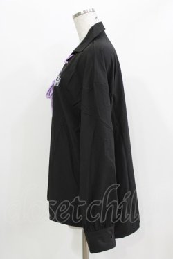 画像2: NieR Clothing / レースアップシャツ  黒 H-26-03-09-1033-PU-BL-AK-ZH