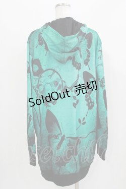 画像3: NieR Clothing / 総柄ZIPパーカー F エメラルド H-26-03-09-1034-PU-TO-AK-ZH