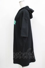 画像2: NieR Clothing / 半袖ZIPパーカー F 黒 H-26-03-09-1040-PU-TO-AK-ZH (2)