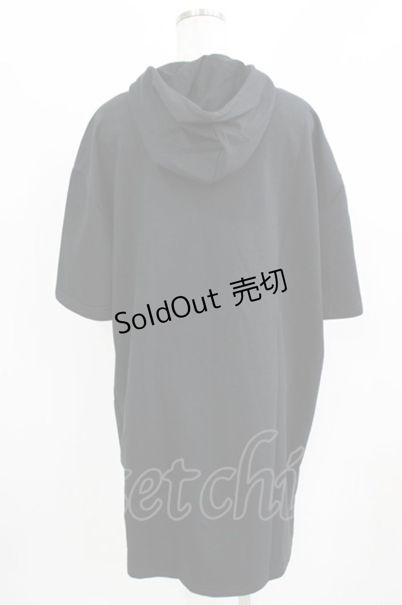 画像3: NieR Clothing / 半袖ZIPパーカー F 黒 H-26-03-09-1040-PU-TO-AK-ZH (3)