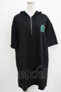NieR Clothing / 半袖ZIPパーカー F 黒 H-26-03-09-1041-PU-TO-AK-ZH