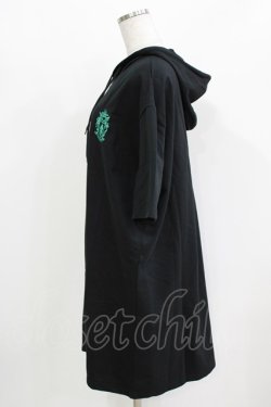 画像2: NieR Clothing / 半袖ZIPパーカー F 黒 H-26-03-09-1041-PU-TO-AK-ZH