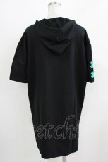 画像3: NieR Clothing / 半袖ZIPパーカー F 黒 H-26-03-09-1041-PU-TO-AK-ZH (3)