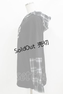 画像2: NieR Clothing / レイヤード風パーカー F 黒 H-26-03-09-1044-PU-TO-AK-ZH