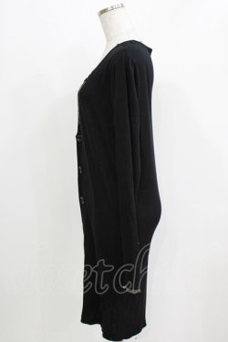 画像2: BPN FOR MEN / ダメージカットロングカーディガン  ブラック H-26-03-09-1048-GO-TO-KB-ZH