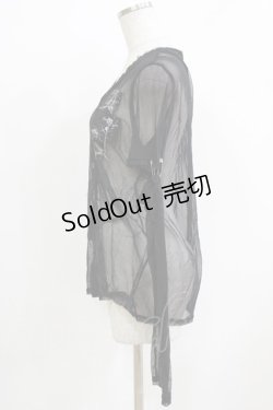 画像2: h.ANARCHY / メッシュカーディガン  黒 H-26-03-09-1050-HN-TO-KB-ZH