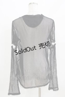 画像3: h.ANARCHY / メッシュカーディガン  黒 H-26-03-09-1050-HN-TO-KB-ZH