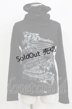 画像1: h.ANARCHY / ハイネックニットソー  ブラック H-26-03-09-1051-HN-TO-KB-ZH