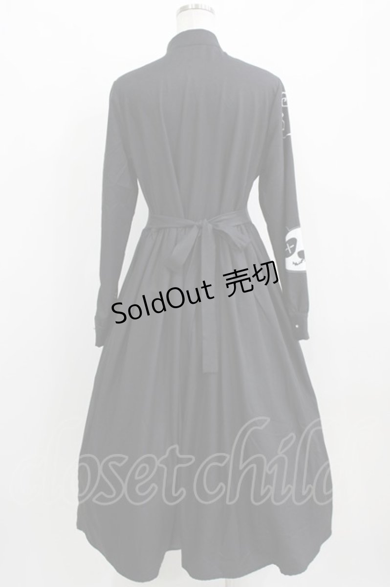 画像3: NieR Clothing / 田中さんチャイナデザインワンピース  黒 H-26-03-09-1005-PU-OP-AK-ZH (3)