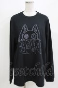 NieR Clothing / プリントLONG CUTSEW LL 黒 H-26-03-09-1055-PU-TO-AK-ZH