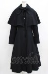 画像1: ATELIER BOZ / ケープ付ロングコート  ブラック H-26-03-09-1006-EL-CO-KB-ZH (1)