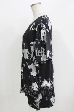 画像2: NieR Clothing / プリント半袖CUTSEW F 黒 H-26-03-09-1058-PU-TO-AK-ZH