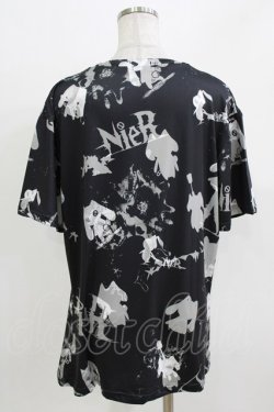 画像3: NieR Clothing / プリント半袖CUTSEW F 黒 H-26-03-09-1058-PU-TO-AK-ZH