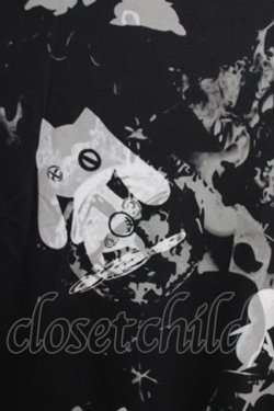 画像4: NieR Clothing / プリント半袖CUTSEW F 黒 H-26-03-09-1058-PU-TO-AK-ZH