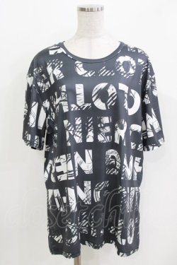 画像1: NieR Clothing / プリント半袖CUTSEW F ダークグレー H-26-03-09-1061-PU-TO-AK-ZH