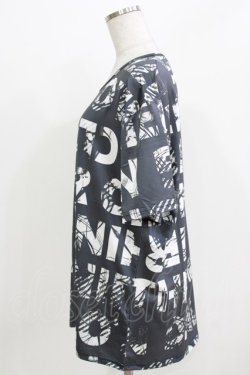 画像2: NieR Clothing / プリント半袖CUTSEW F ダークグレー H-26-03-09-1061-PU-TO-AK-ZH