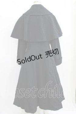 画像3: ATELIER BOZ / ケープ付ロングコート  ブラック H-26-03-09-1006-EL-CO-KB-ZH