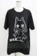 画像1: NieR Clothing / プリントCOTTON CUTSEW XL 黒 H-26-03-09-1063-PU-TO-AK-ZH (1)
