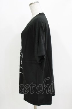 画像2: NieR Clothing / プリントCOTTON CUTSEW XL 黒 H-26-03-09-1063-PU-TO-AK-ZH