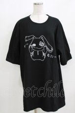 画像1: NieR Clothing / プリントCOTTON CUTSEW XXXL 黒 H-26-03-09-1064-PU-TO-AK-ZH (1)