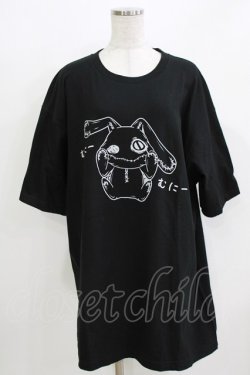 画像1: NieR Clothing / プリントCOTTON CUTSEW XXXL 黒 H-26-03-09-1064-PU-TO-AK-ZH