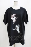 NieR Clothing / プリントCOTTON CUTSEW XL 黒 H-26-03-09-1065-PU-TO-AK-ZH