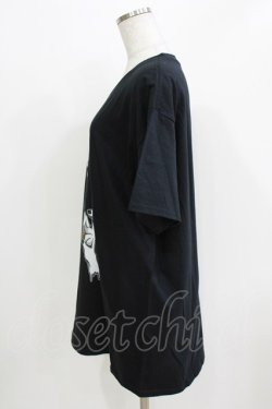 画像2: NieR Clothing / プリントCOTTON CUTSEW XL 黒 H-26-03-09-1065-PU-TO-AK-ZH